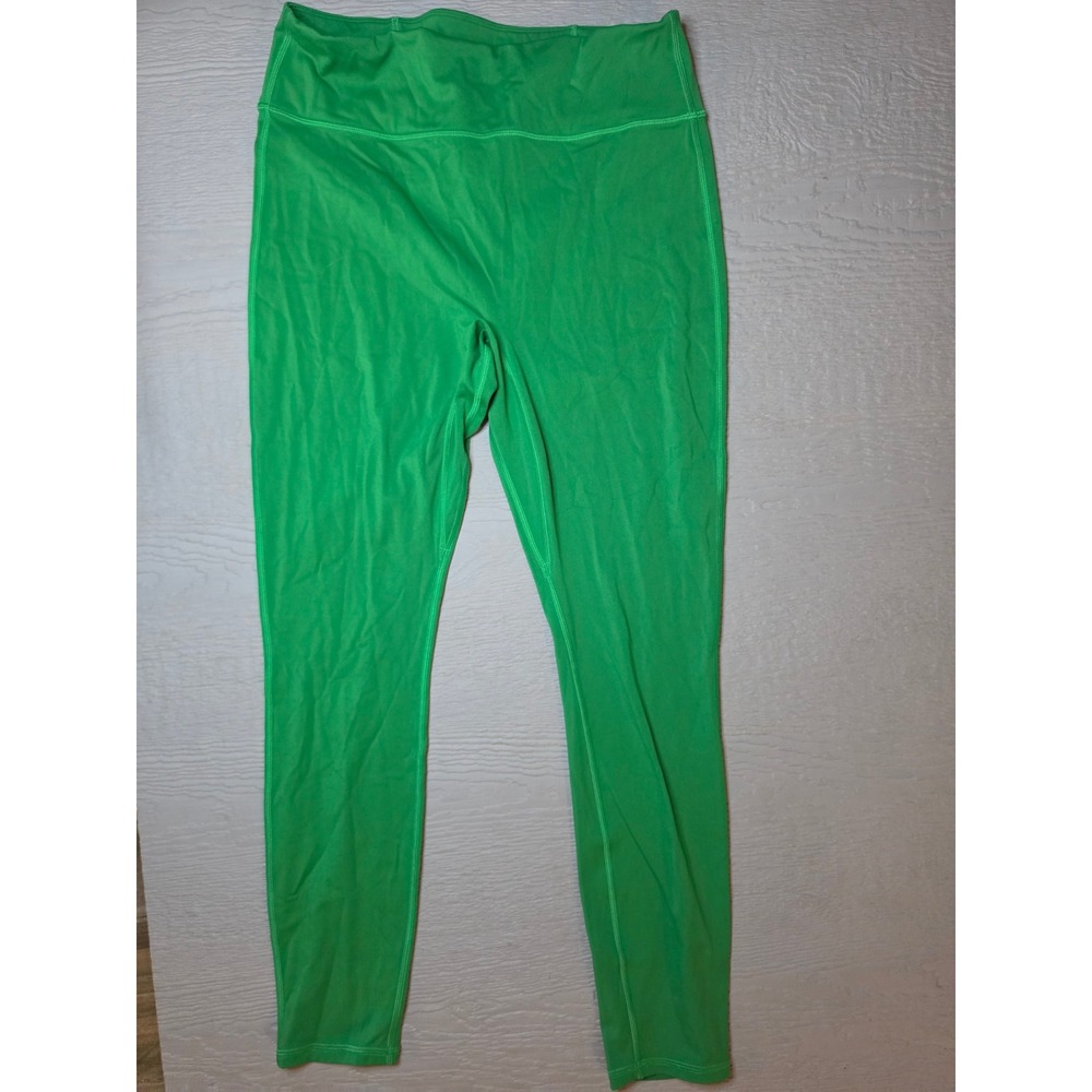 Fabletics Motion365 Green High Waisted Leggings Women Size 12 Activewear
